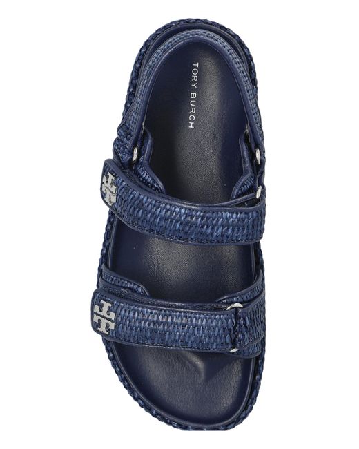 Tory Burch Blue Flat Sandals