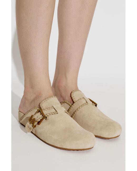 MICHAEL Michael Kors Natural 'Greer' Slides