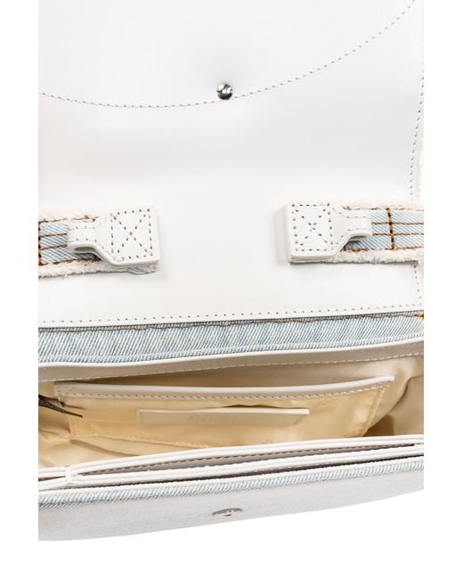 DIESEL White 1dr Cotton-blend Shoulder Bag