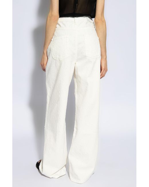 Halfboy White High-rise Jeans,