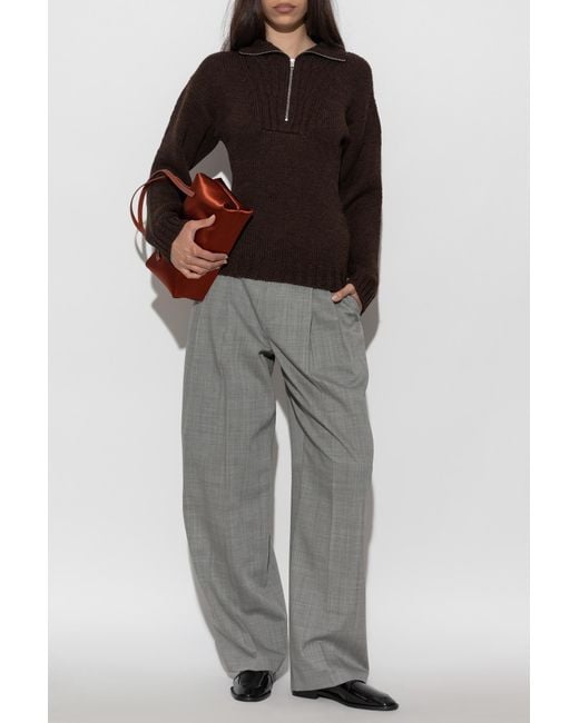 Jil Sander Black Wool Sweater
