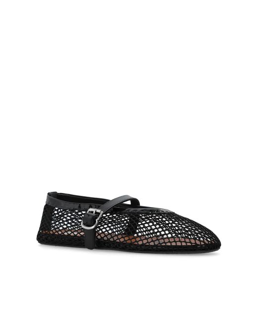 Alaïa Black Mesh Ballet Flats Lyst