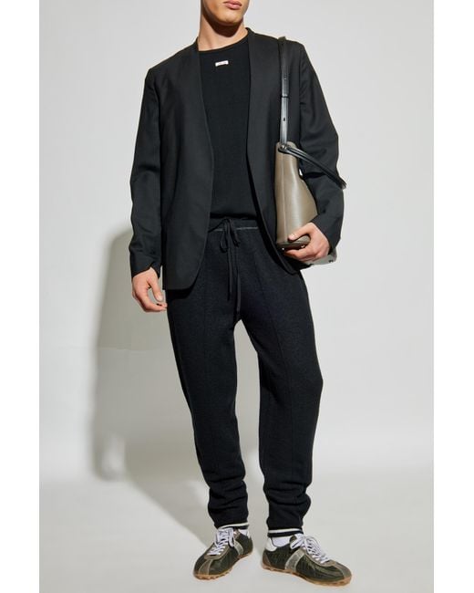Maison Margiela Black Blazer Without Fastening for men