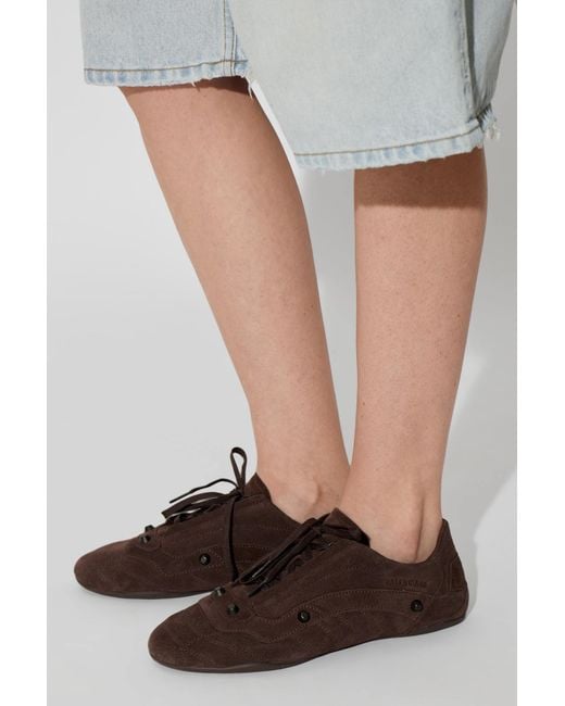 Balenciaga Brown 'City' Sports Shoes