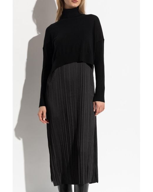 AllSaints Black Sweater Dress Vittoria