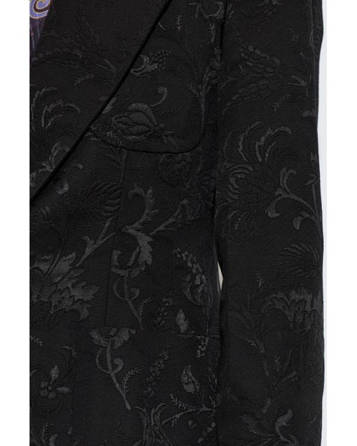Etro Black Single-Vent Blazer