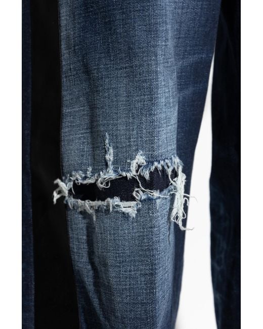DSquared² Blue Wide-Leg Jeans