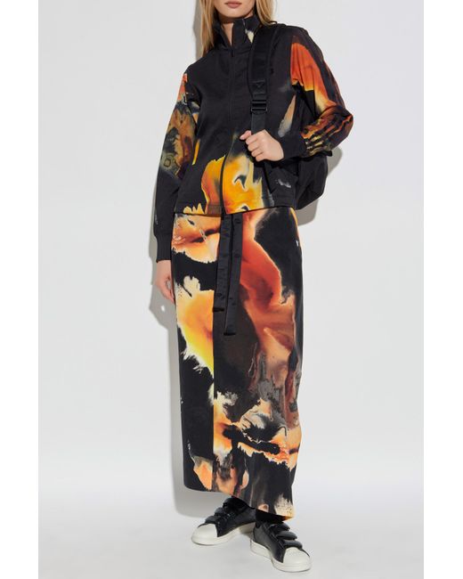 Y-3 Black Printed Skirt