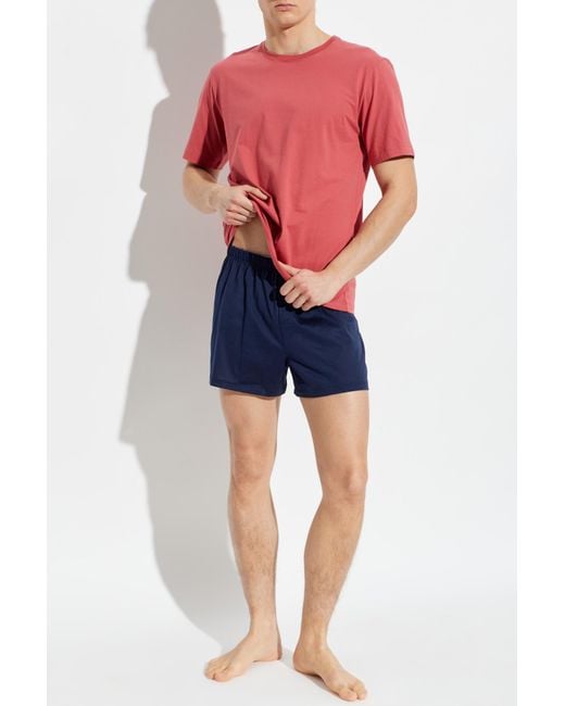 Hanro Pink Lingerie T-Shirt for men