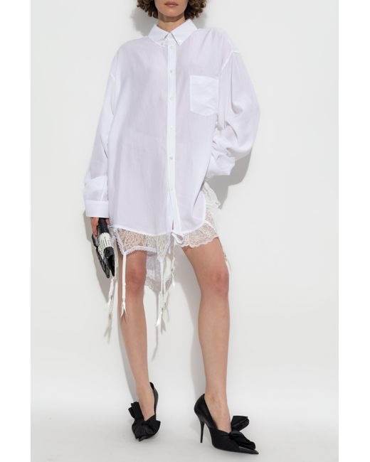 Balenciaga White Shirt With Pocket