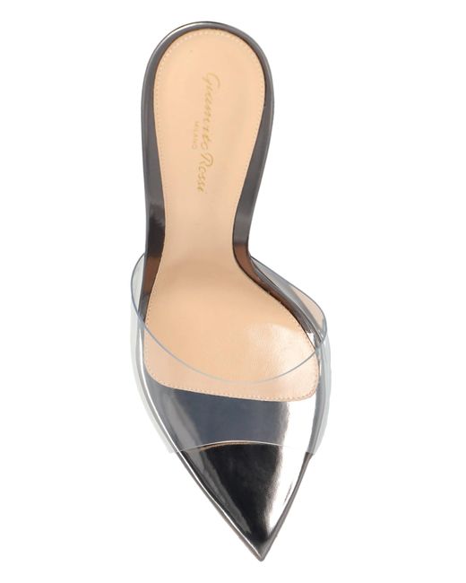 Gianvito Rossi Black Heeled Mules 'Elle'