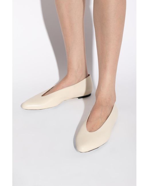 Neous White Ballet Flats 'Beid'