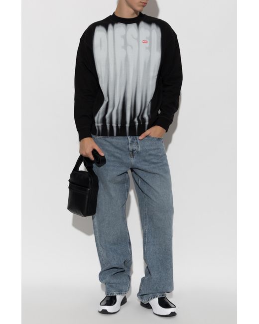 DIESEL Black Sweatshirt 'S-Boxt-Aa1' for men