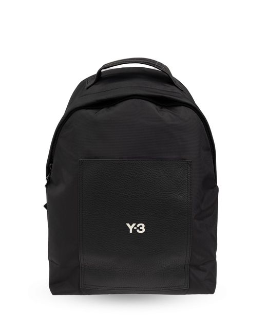 Y-3 Black Backpack With Logo, for men