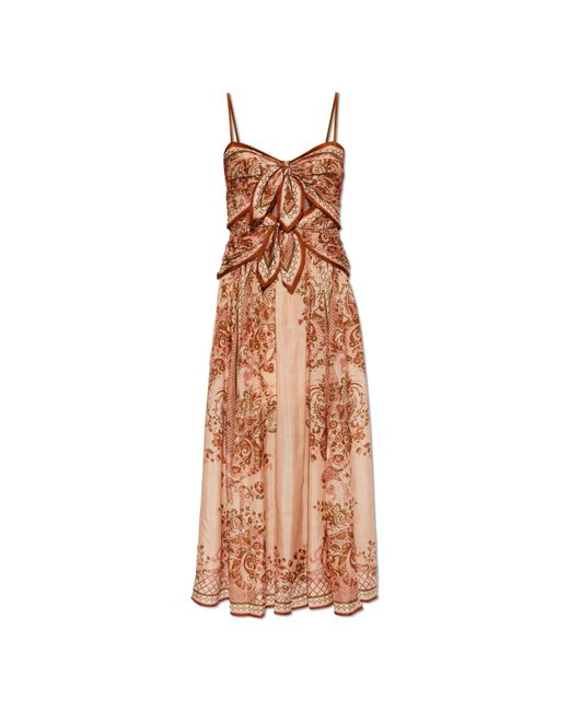 Zimmermann White Silk Off-Shoulder Dress