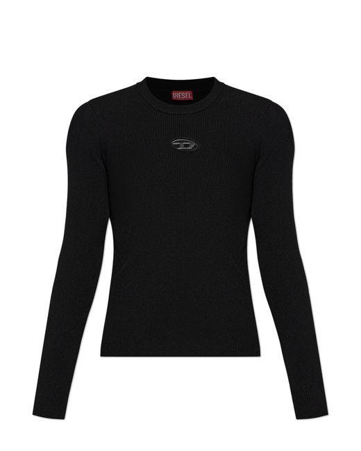 DIESEL Black Sweater 'K-Zackary-Round' for men