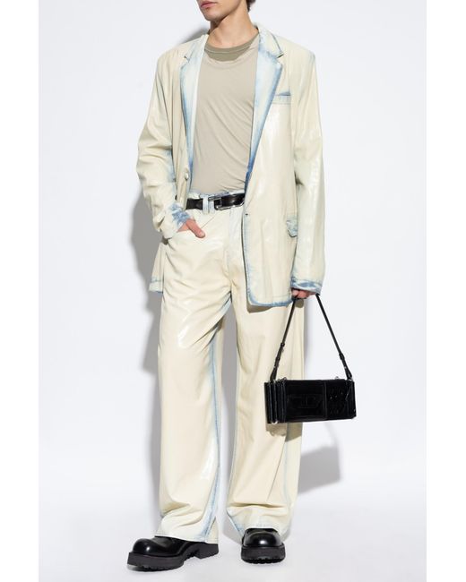 DIESEL White Blazer 'D-Nivale-Fsi' for men