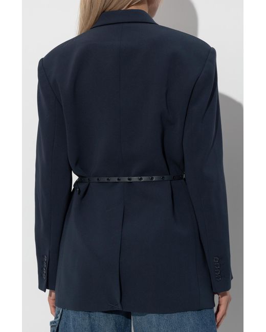 MICHAEL Michael Kors Blue Double-Breasted Blazer