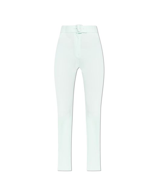 Courreges White Leggings With Slits On The Legs