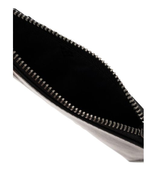 DIESEL Black Card Case 'Flag-D' for men