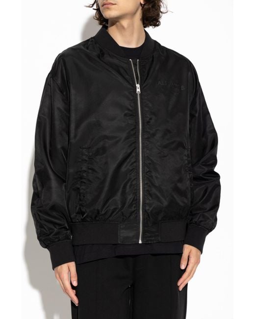 AllSaints Black "Future" Bomber Jacket for men