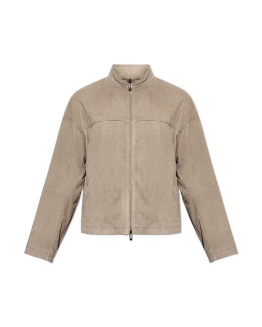 Emporio Armani Natural Leather Jacket for men