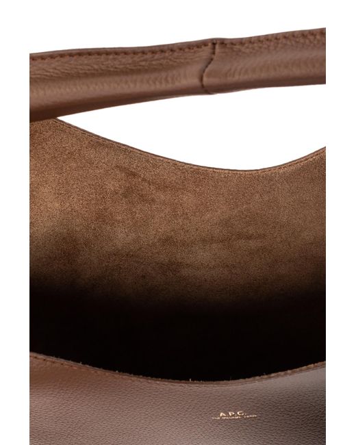 A.P.C. Brown Shoulder Bag 'Neige'