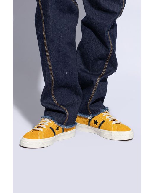 Converse Orange 'one Star Academy Pro' Sneakers,