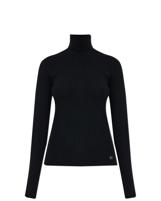 Dolce & Gabbana Black Wool Sweater