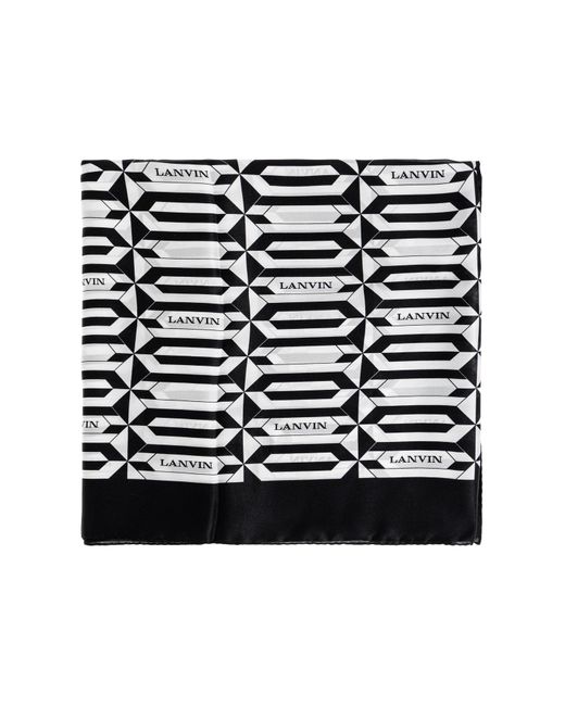 Lanvin Black Silk Scarf