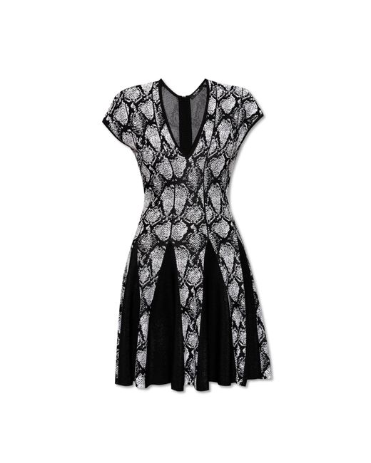 Balmain Black Jacquard Dress,