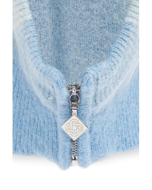 Casablanca Blue Turtleneck With Gradient Effect