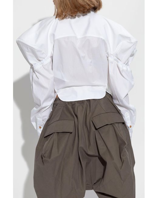 Vivienne Westwood White Shirt With Puff Sleeves