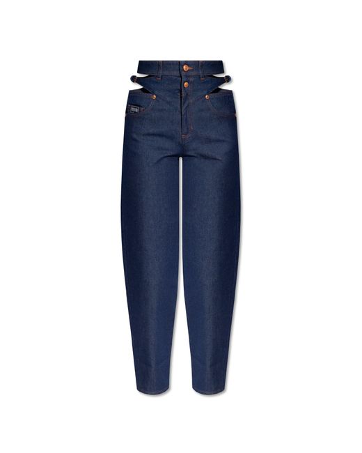Versace Blue High-waisted Jeans,