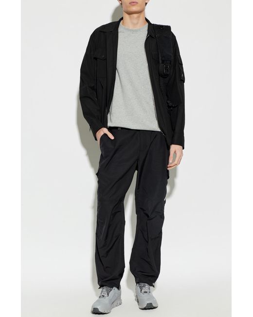 Moose Knuckles Black Lightweight Jacket With Collar for men