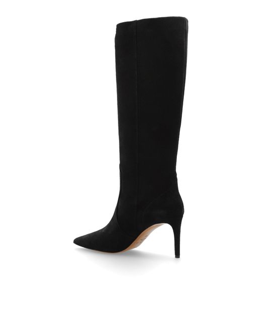 IRO Black Suede Heeled Boots "Davyn"