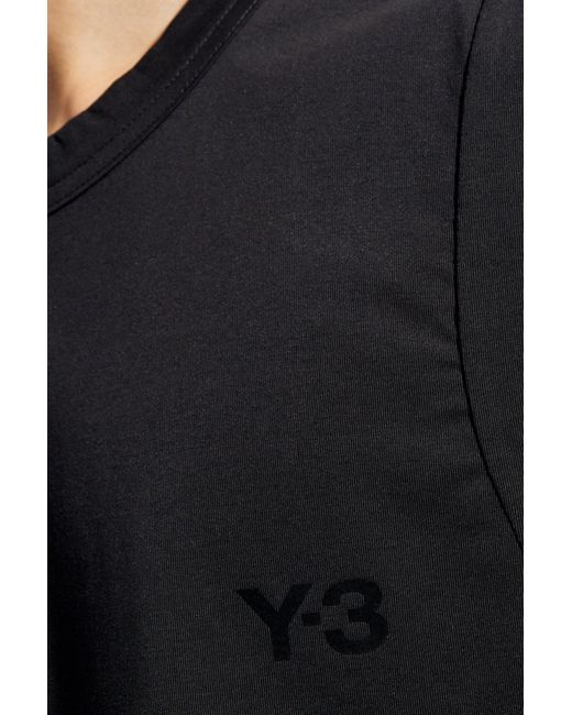 Y-3 Black Sleeveless T-shirt, for men