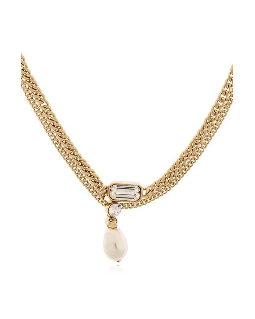 Alexander McQueen Natural Brass Necklace