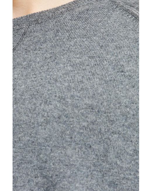 Officine Generale Gray Cashmere Sweater 'Nate' for men