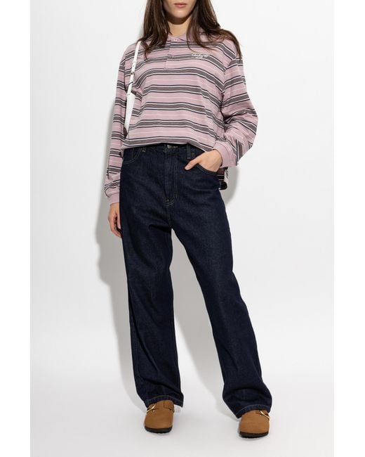 Carhartt Pink Long-Sleeve "Bronson" Polo