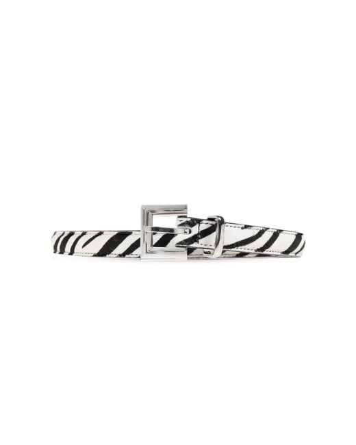 Anine Bing White "Nicola" Leather Belt
