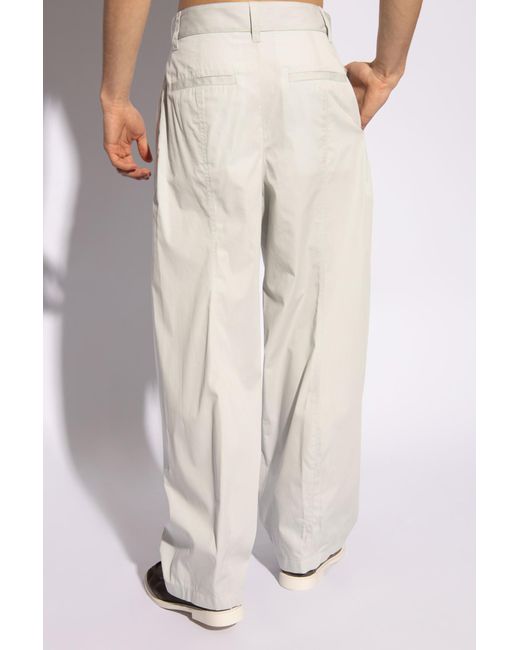 Bottega Veneta White Cotton Trousers, for men