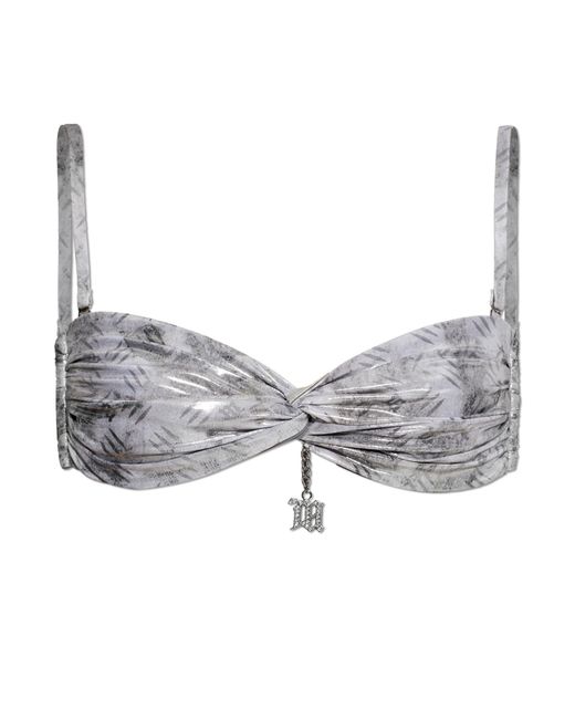 M I S B H V Gray Bikini Top
