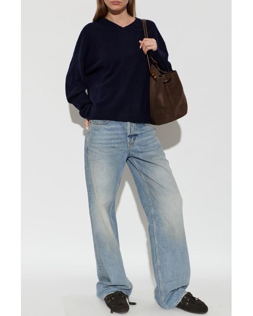 Gestuz Blue Wool Sweater 'Gzmanzi'