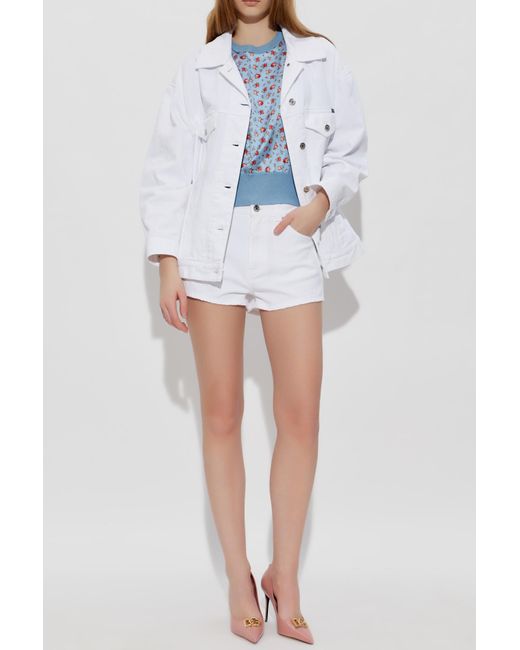 Dolce & Gabbana Blue Denim Shorts With A 'Vintage' Effect