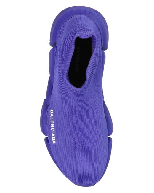 Balenciaga 'speed 2.0 Lt' Sock Sneakers in Purple | Lyst