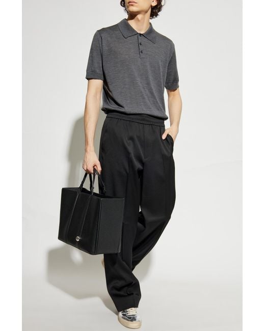 Golden Goose Deluxe Brand Black Wool Pants for men