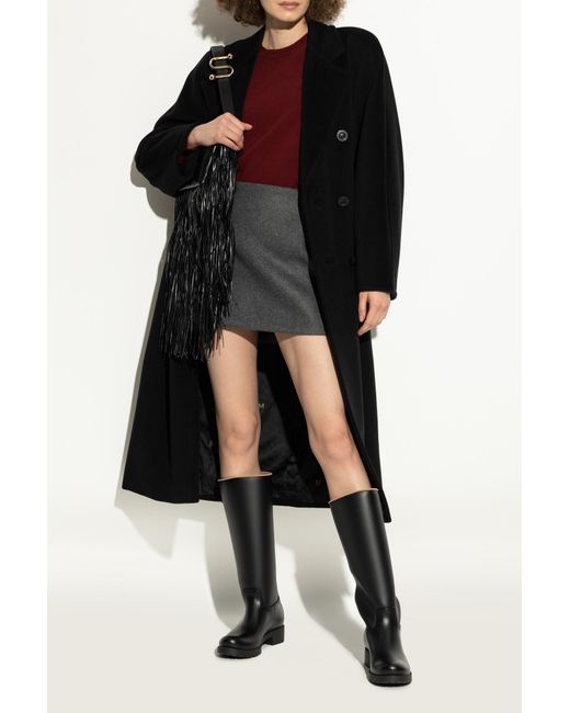 Max Mara Black Boots With Logo