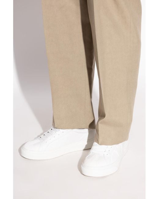 Ferragamo White "Thor" Sports Shoes