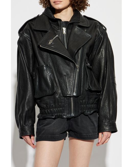 Isabel Marant Black Leather Jacket Aneli
